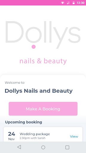 Android application Dollys Nails and Beauty screenshort