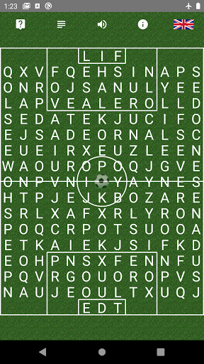 Android application Words search: Verbal Football screenshort