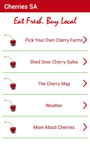 Android application Fresh Cherries screenshort