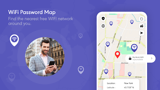 Android application WiFi Password Map screenshort