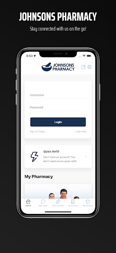 Android application Johnsons Pharmacy screenshort