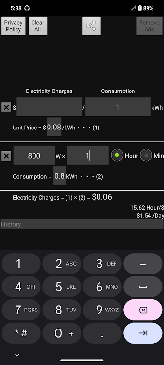 Electricity Calculator - 20230819 - (Android)