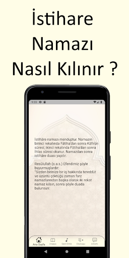 Android application İstihare Duası screenshort