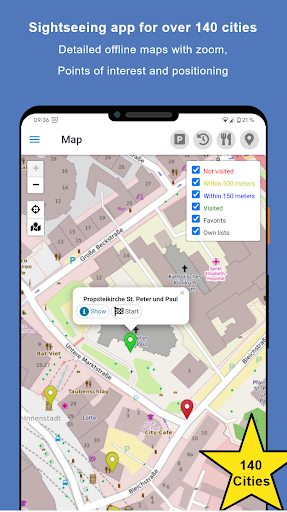 Android application Sightseeing Bochum screenshort