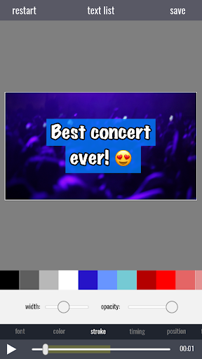 Video Text Editor Screen 3
