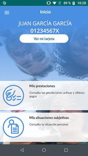 Android application Tarjeta Social Digital screenshort
