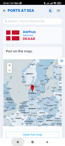 Sea Ports. Ports at sea. cMate Screen 3