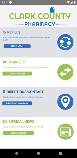 Android application Clark County Pharmacy screenshort