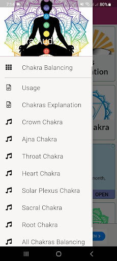 Android application Chakra Balancing For Health screenshort
