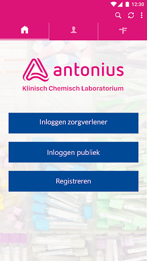 Android application Antonius eLabgids screenshort