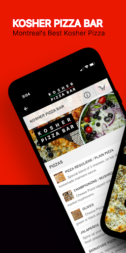 Android application Kosher Pizza screenshort