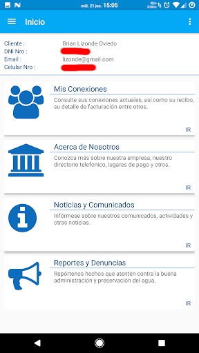 SEDACUSCO APP Screen 2