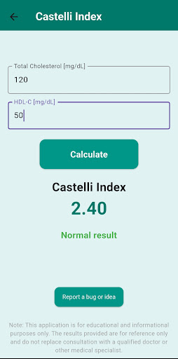 Lab Results Calculator