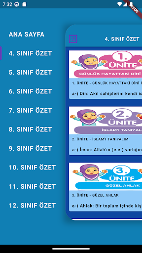 Android application Din Kültürü ve Ahlak Bilgisi screenshort
