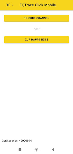 EQTrace Click Mobile Screen 2