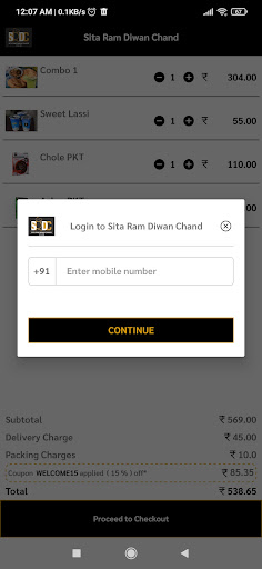 Android application Sita Ram Diwan Chand screenshort
