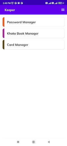 Keeper-Manage Offline Data Screen 2