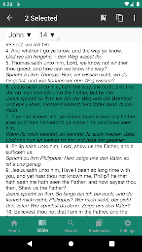 English - German Bible Screen 3