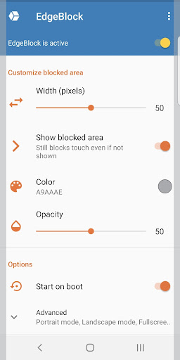 EdgeBlock: Block screen edges Screen 2