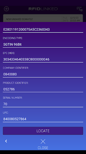 RFIDLinked Screen 3