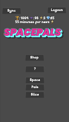 Android application SpacePals screenshort