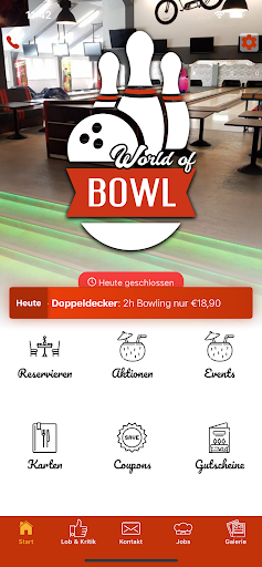 Android application World of Bowl screenshort
