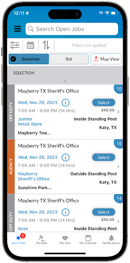 Android application OfficerTRAK screenshort