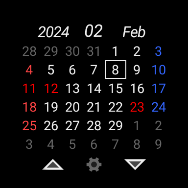 Android application Tile Calendar screenshort