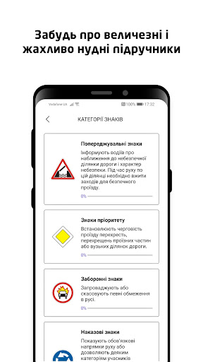 ПДР 2024:Дорожні знаки України Screen 2