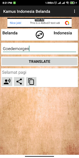 Indonesian Dutch Dictionary Screen 3