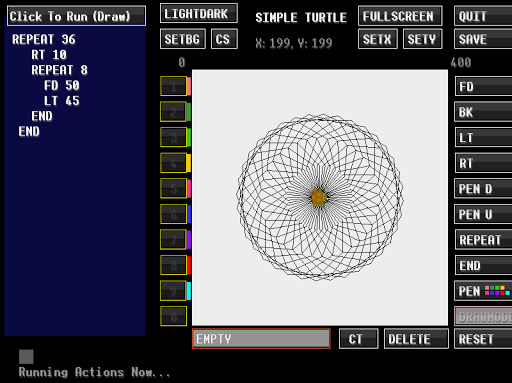 Simple Turtle LOGO Screen 2