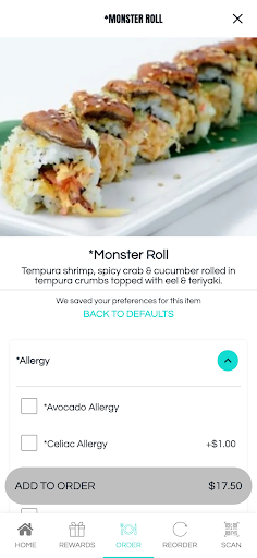 Trappers Sushi Screen 3