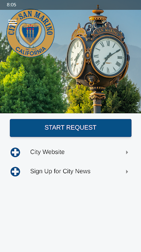 Android application San Marino Service Request screenshort