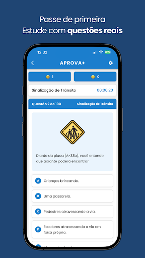 Aprova+ Prova de Habilitação screenshot 1
