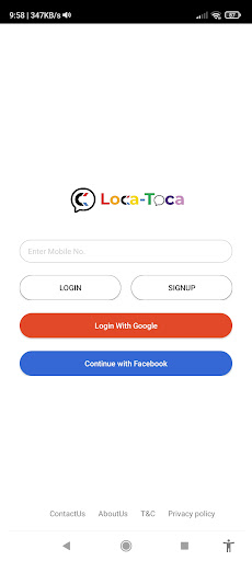 Android application Loca-Toca screenshort