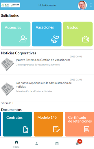 ATISA - HR Mobile Screen 3