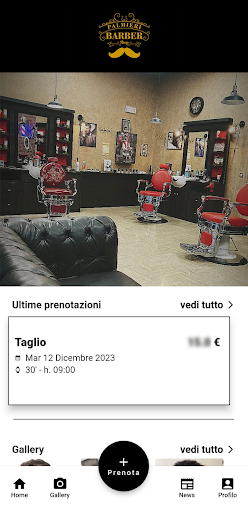 Android application Palmieri Barber Shop screenshort