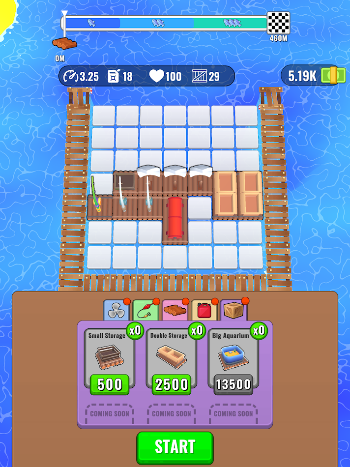 #8. RaftCraft: Fishing (Android) โดย: Cubequad