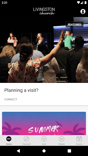 Android application Livingston Church screenshort