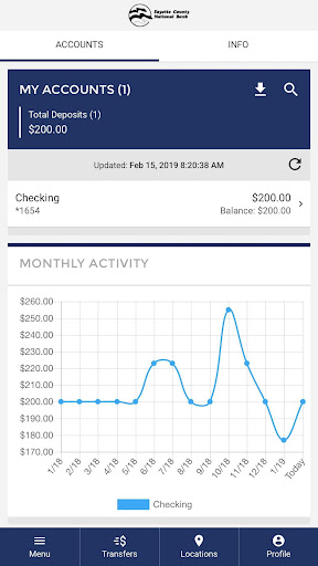 Fayette County National Bank Screen 2