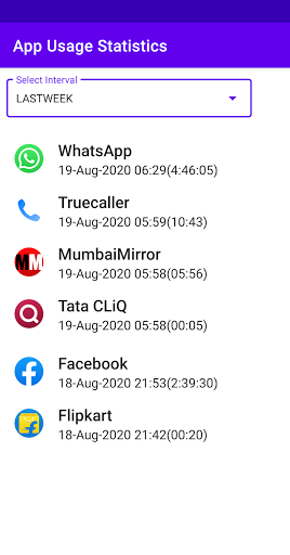 App Usage Statistics