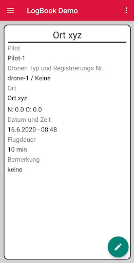 LogBook Screen 3