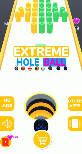 Android application Extreme Hole Ball screenshort
