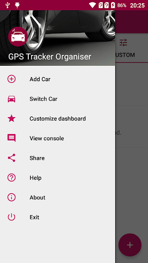 Android application GPS Tracker Organizer screenshort