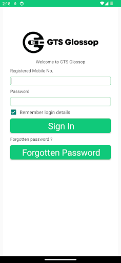 Android application GTS Driver App screenshort