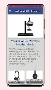 Yealink WH62 Headset Guide