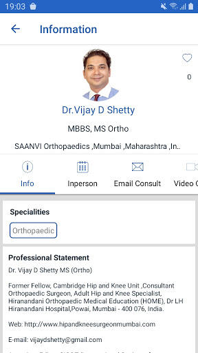 SAANVI Orthopaedics Screen 2