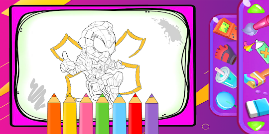 Ultra Spider coloring book man