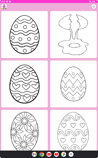 Easter Eggs - Coloring Screen 2