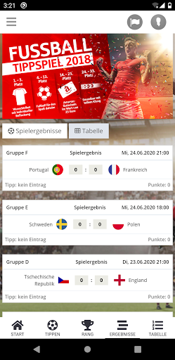 Tippspiel App Screen 2